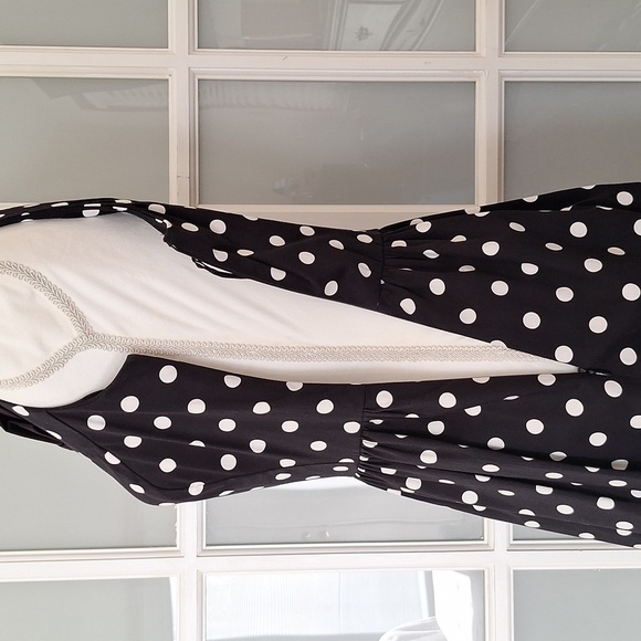 NEW LC Lauren Conrad Polka Dot Fit and Flare Dress - Picture 8 of 16